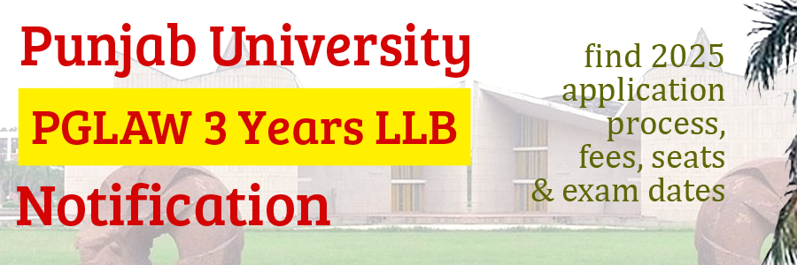 pu llb 2025 notification